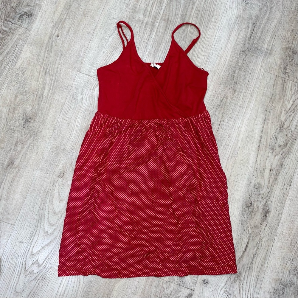 Roxy Red Polka Dot Dress Size Small